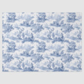 Toile du Jouy Blue Faux French  Tissuepapier (Voorkant)