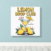 Toile du Lemon Drop Club - Impression d'art de cit (Insitu (Plancher de Bois))