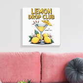 Toile du Lemon Drop Club - Impression d'art de cit (Insitu(Salon))