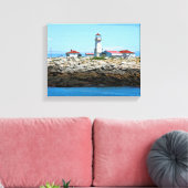 Toile du phare de Machias Seal Island (Insitu(Salon))