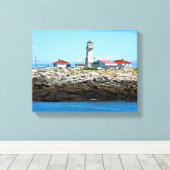 Toile du phare de Machias Seal Island (Insitu (Plancher de Bois))
