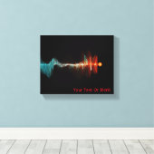 Toile Dualité de la vague de particules (Insitu (Plancher de Bois))