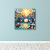 Toile Dublin Canal Sunset Reflections Canvas Art (Insitu (Plancher de Bois))