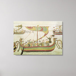 Toile Duc William de la Normandie traverse la mer