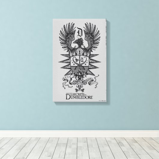 Toile Dumbledore's Crest (Insitu (Plancher de Bois))
