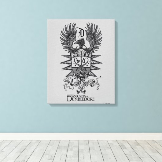 Toile Dumbledore's Crest (Insitu (Plancher de Bois))
