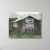 Toile Duncans Mills, Old Barn Watercolor (Recto)