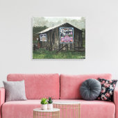Toile Duncans Mills, Old Barn Watercolor (Insitu(Salon))