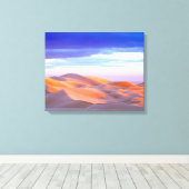 Toile Dunes de Glamis au coucher du soleil (Insitu (Plancher de Bois))