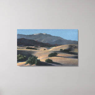 Toile Dunes de sable de désert et montagnes couronnées