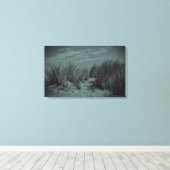Toile Dunes noires et blanches (Insitu (Plancher de Bois))
