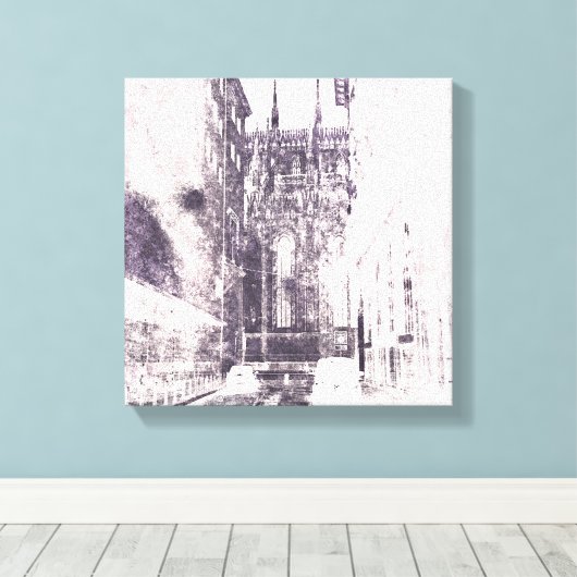 Toile Duomo Milan (Insitu (Plancher de Bois))