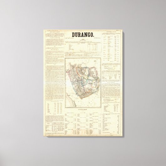 Toile Durango, Mexique (Recto)