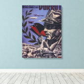 Toile Durruti. Les vrais anarchistes sont_Propaganda Pos (Insitu (Plancher de Bois))