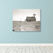 Toile Dust Bowl Farm, 1938. Photo vintage (Insitu (Plancher de Bois))