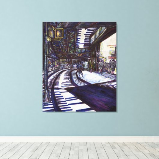 Toile Dusting the Piano (Insitu (Plancher de Bois))