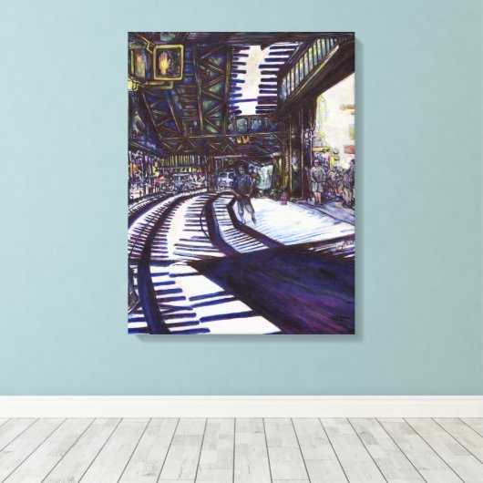 Toile Dusting the Piano (Insitu (Plancher de Bois))