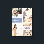 Toile Dusty bleu et rose<br><div class="desc">Célébrez la beauté et les souvenirs de votre journée de mariage avec "Wedding Day Elegance", une toile enveloppée personnalisable conçue pour présenter la photographie époustouflante d'un des jours les plus importants de votre vie. Cette toile n'est pas seulement une décoration, c'est un hommage à votre histoire d'amour et aux moments...</div>