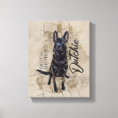 Toile Dutch Shepherd - Illustration utchie (Recto)