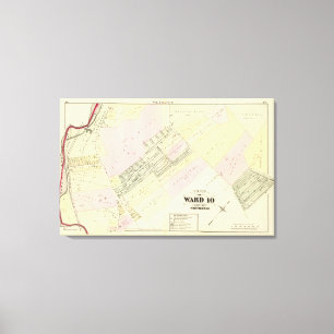 Toile Dyerville fabriquant la carte d'atlas de Co