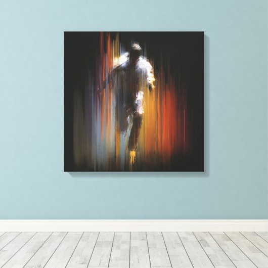 Toile Dynamic Motion Blur Abstract Figure Art (Insitu (Plancher de Bois))