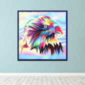 Toile Eagle Head Prismatic Design-80590 (Insitu (Plancher de Bois))
