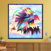 Toile Eagle Head Prismatic Design-80590 (Insitu(Salon))