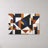 Toile Earth Tones and Blue (Recto)