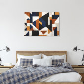 Toile Earth Tones and Blue (Insitu(Chambre))