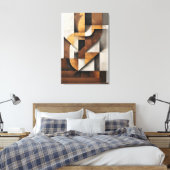 Toile Earth Tones and Collage (Insitu(Chambre))