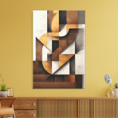 Toile Earth Tones and Collage (Insitu(Salon))