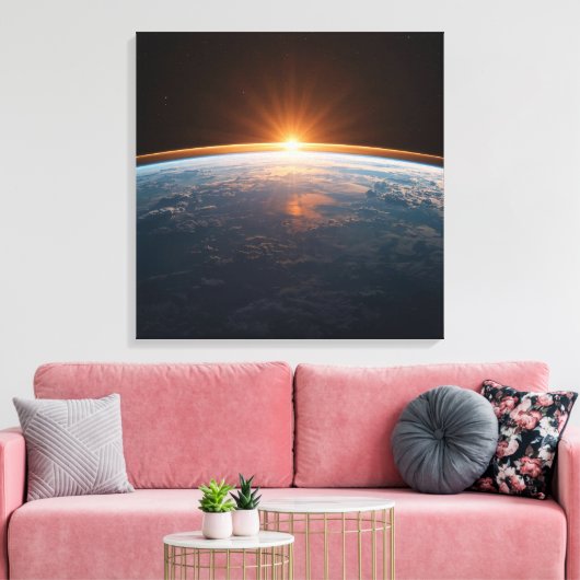 Toile Earth View From Space | Blue Planet Astronaut (Insitu(Salon))
