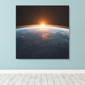 Toile Earth View From Space | Blue Planet Astronaut (Insitu (Plancher de Bois))