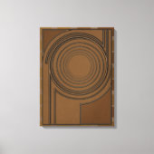 Toile Earthly Vortex: Modern 3D Minimalist Boho Art (Recto)