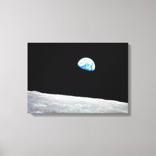 Toile Earthrise - la perspective lunaire