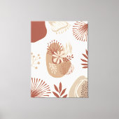 Toile Earthy Boho : Motifs d'art douillets (Recto)