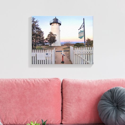 Toile East Chop Lighthouse, Massachusetts Canvas Imprime (Insitu(Salon))