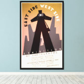 Toile East Side West Side WPA Exposition (Insitu (Plancher de Bois))