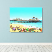 Toile Eastbourne Pier view canvas print (Insitu (Plancher de Bois))