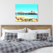 Toile Eastbourne Pier view canvas print (Insitu(Chambre))