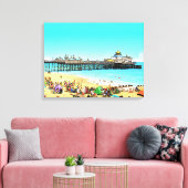 Toile Eastbourne Pier view canvas print (Insitu(Salon))