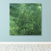 Toile Eau au-dessus de l'herbe marine II (bleu et vert) (Insitu (Plancher de Bois))