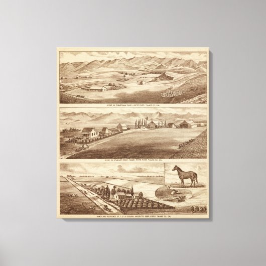 Toile Eau blanche, ranch Saucelito (Recto)