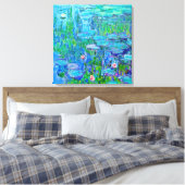 Toile Eau Bleue Fraîche Pond Monet Art (Insitu(Chambre))