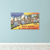 Toile Eau Claire, Wisconsin - Scènes de grandes lettres (Insitu (Plancher de Bois))