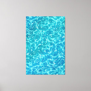 Toile Eau de mer bleue avec étincelles