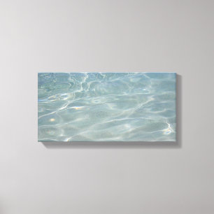 Toile Eau des Caraïbes Bleu Abstrait Nature