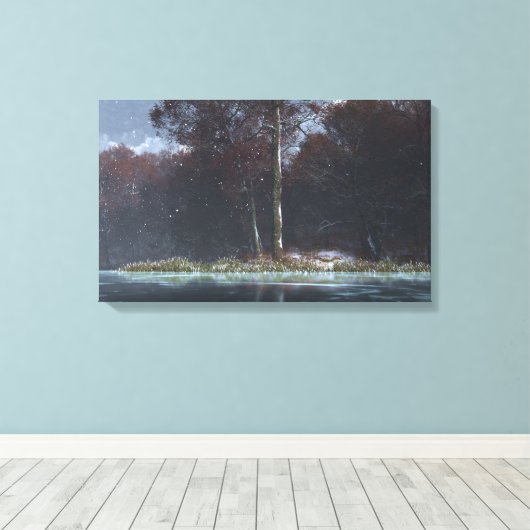 Toile Eau douce (hiver) (Insitu (Plancher de Bois))