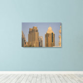 Toile EAU, Dubaï. Minaret de la mosquée à Al Wasl, avec (Insitu (Plancher de Bois))