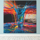 Toile Eau en voie de disparition Image Abstraite (Insitu (Plancher de Bois))